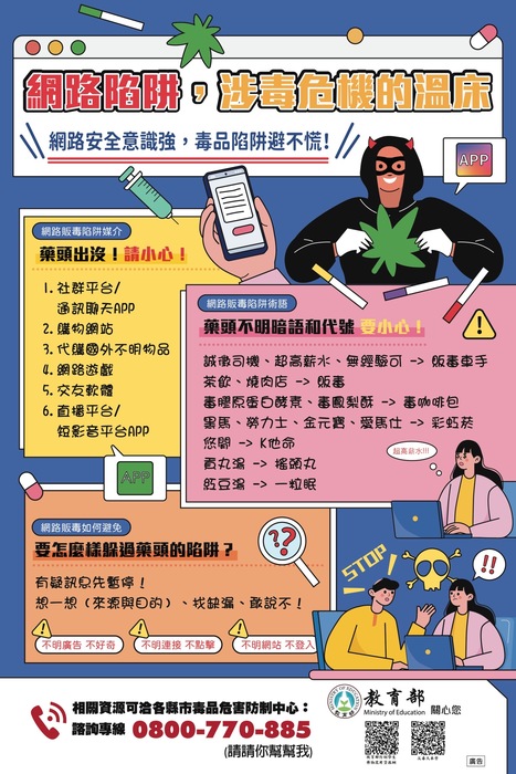 14.反毒電子海報6_預防網路涉毒圖片